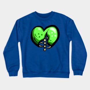 Zombie Love Green Ribs Crewneck Sweatshirt